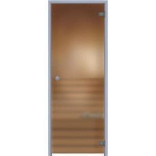 Дверь-SUOVI в алюминиевой коробке (БРОНЗА МАТОВАЯ, 1900*700, левая)